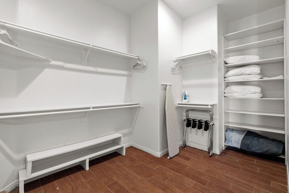 Walk-in closet.