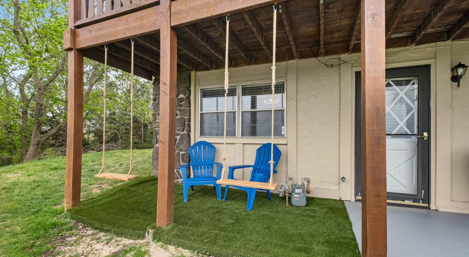 Swings on patio
