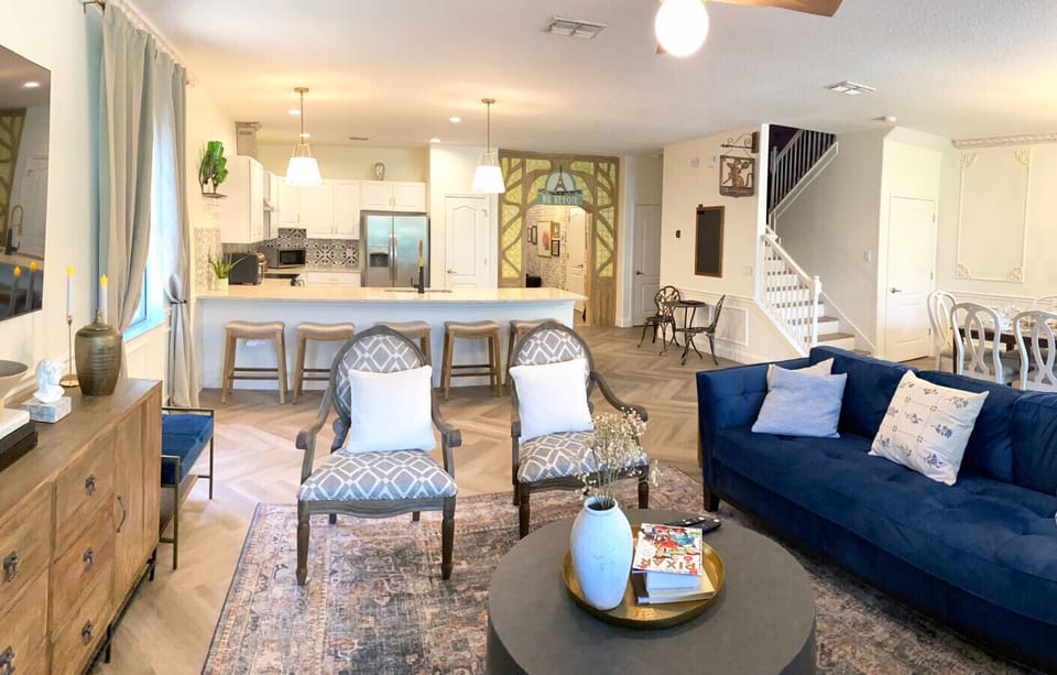 Open living + kitchen — built for group time, not separate rooms