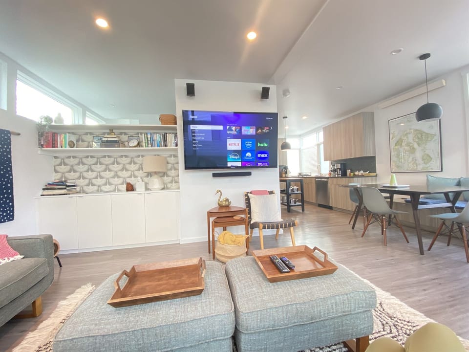 Spacious Living Room with an Open Concept Floorplan.