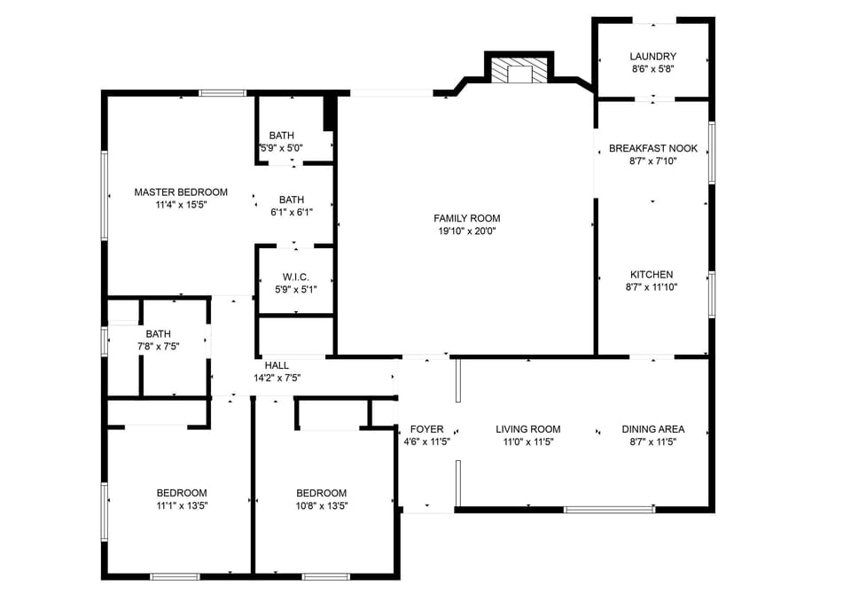 House, Private Bathroom (Rettke House) | Floor plan