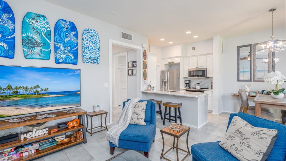 Living Area to Kitchen