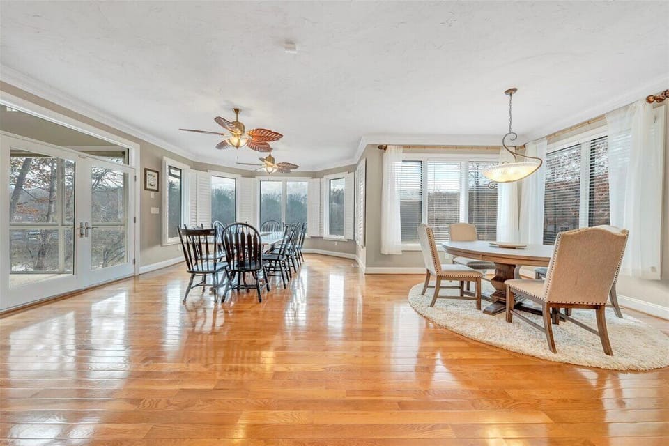 Kitchenette table for additional seating during meals.