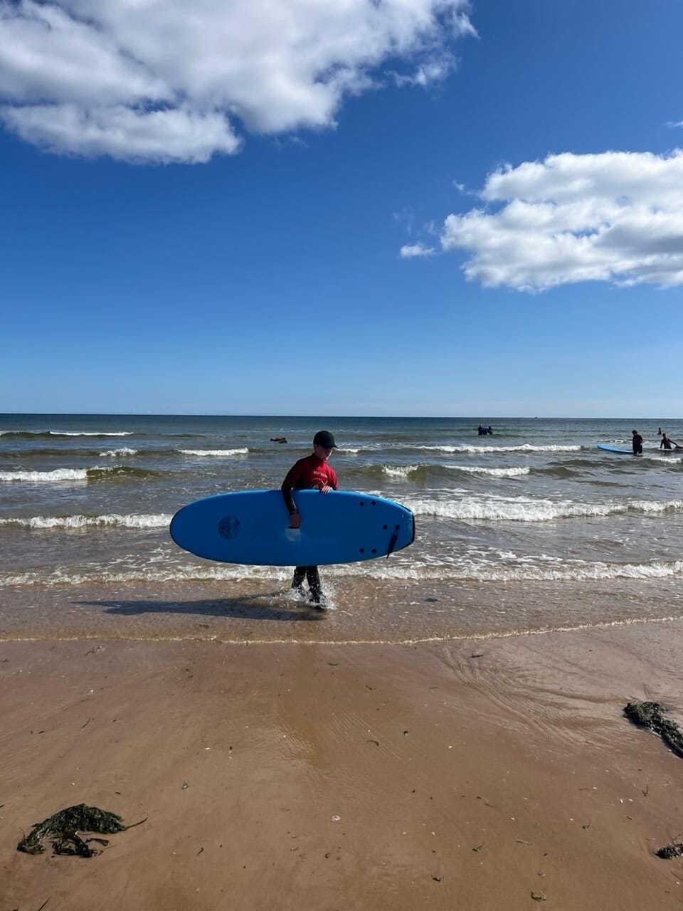 Surfer on the beach
