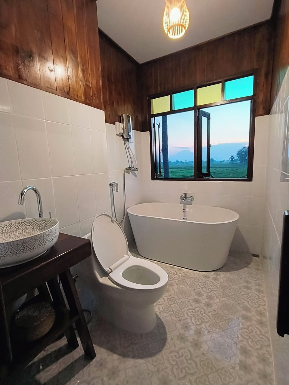 Classic House, Balcony, Garden View | Bathroom | Bathrobes, bidet