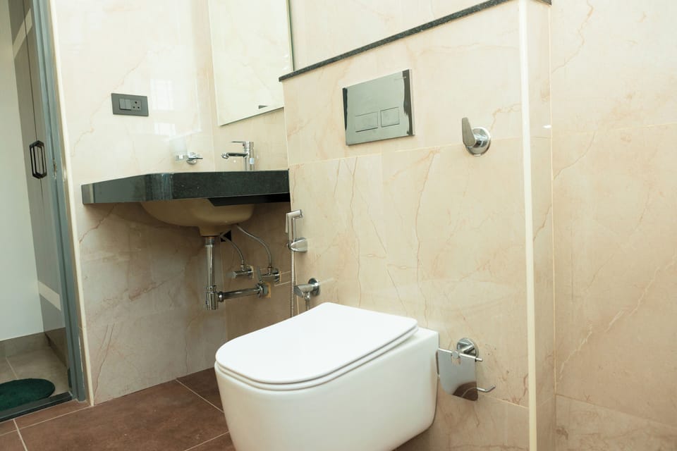 Towels, soap, toilet paper
