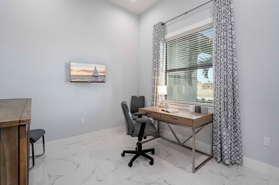 Guest Bedroom with Murphy Bed (Queen Size) Option and Desk