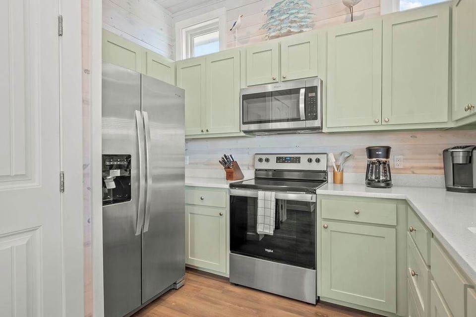 Featuring ample cabinetry and top-of-the-line appliances.