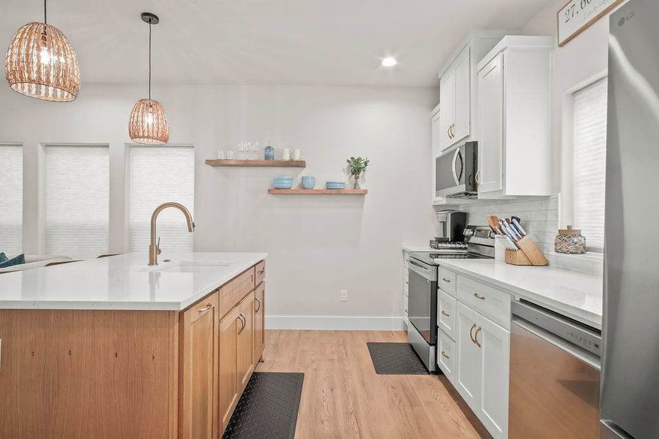 Our fully stocked kitchen