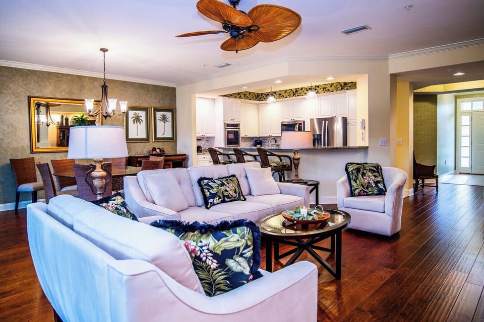 Living Area to Kitchen and Dining Area