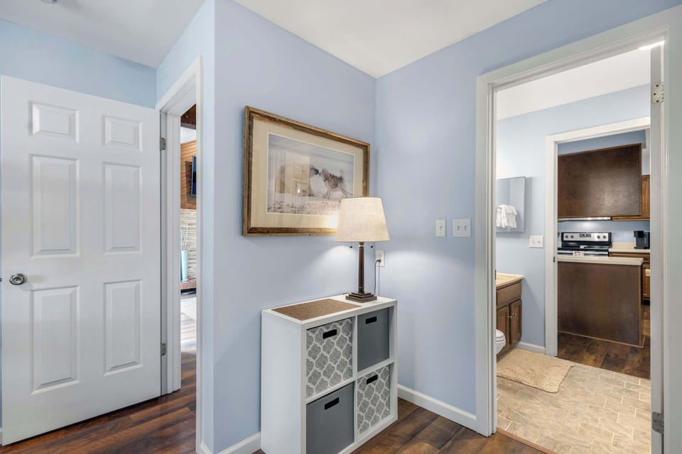 The final bedroom offers two bunkbeds, a smart TV, & ensuite​