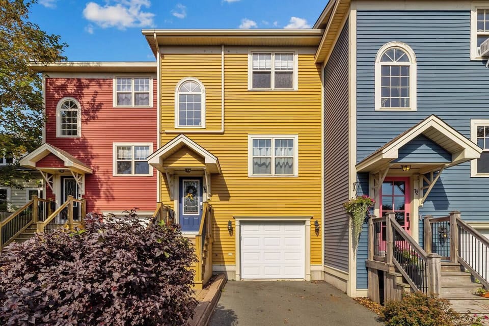 A colourful St. John’s home on Freshwater Road, reflecting the charm and character the city is known for.