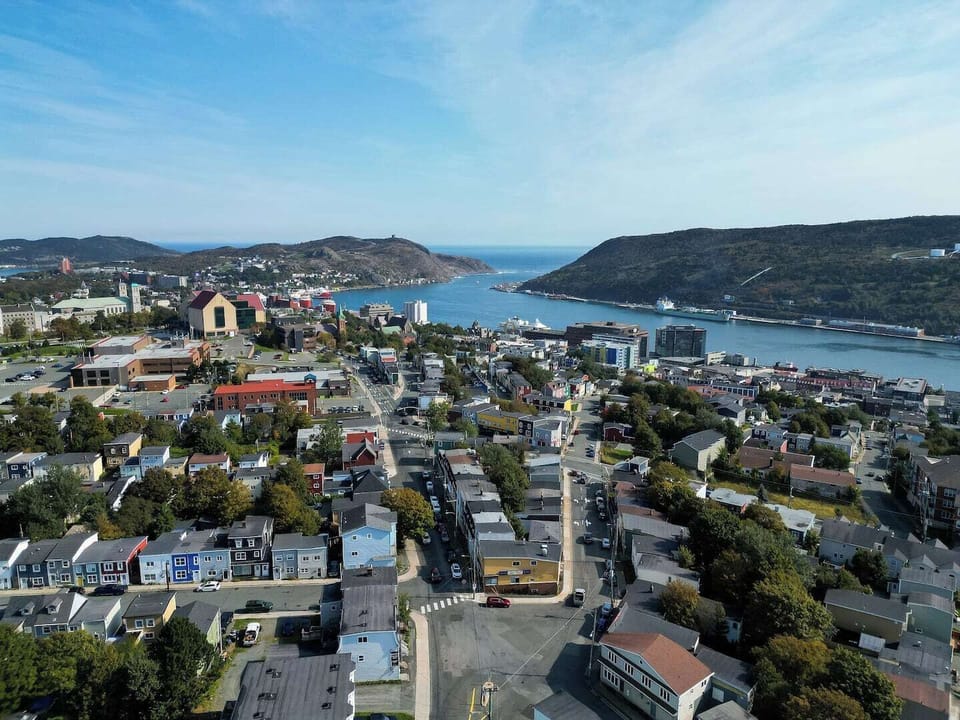 The scenic St. John’s harbour area is a short drive from the home.