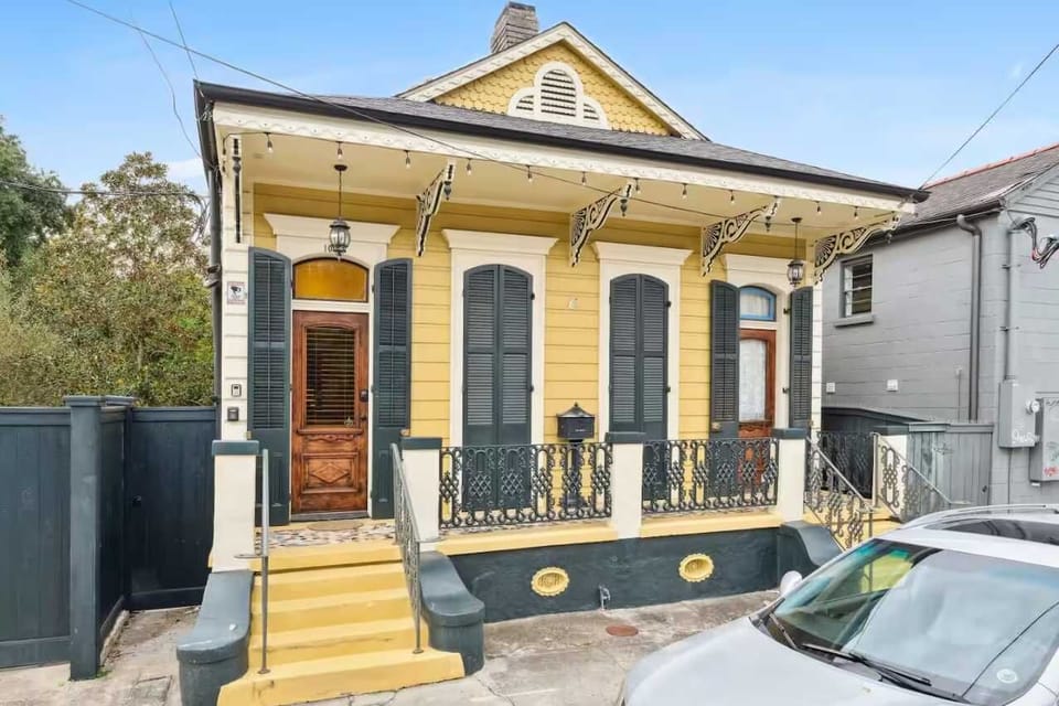 Charming historic façade with classic New Orleans architecture — easy curbside arrival and a warm welcome the moment you arrive.