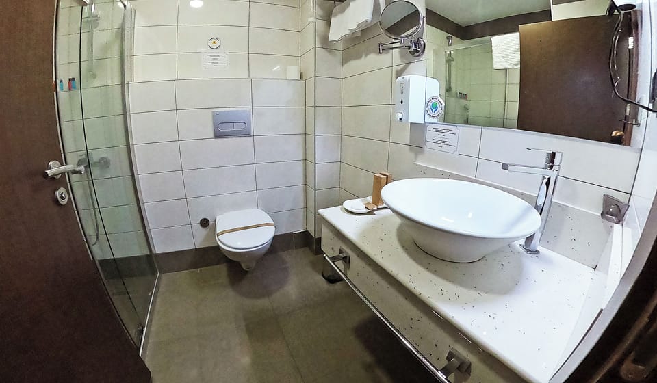Free toiletries, hair dryer, towels, soap