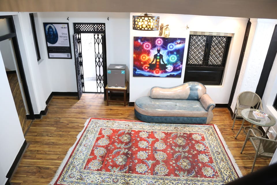 “Shiva Nirvana Loft, located on the 2nd floor, opens into the Kundalini Shakti Lounge — a serene, sacred space to relax, meditate, and awaken your inner energy in true peace.” (3)
