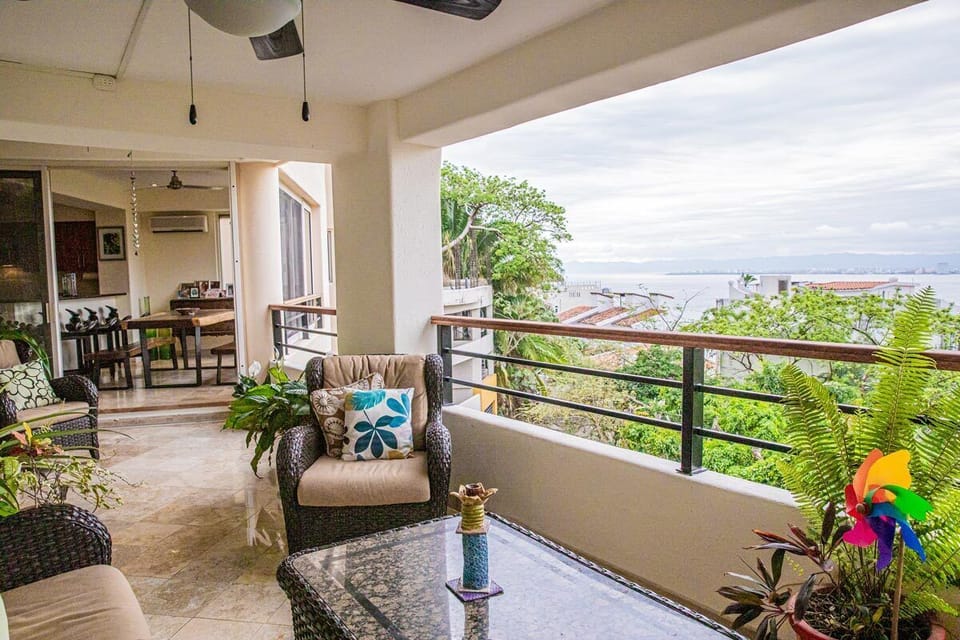 Relax while enjoying the view and tropical surroundings.