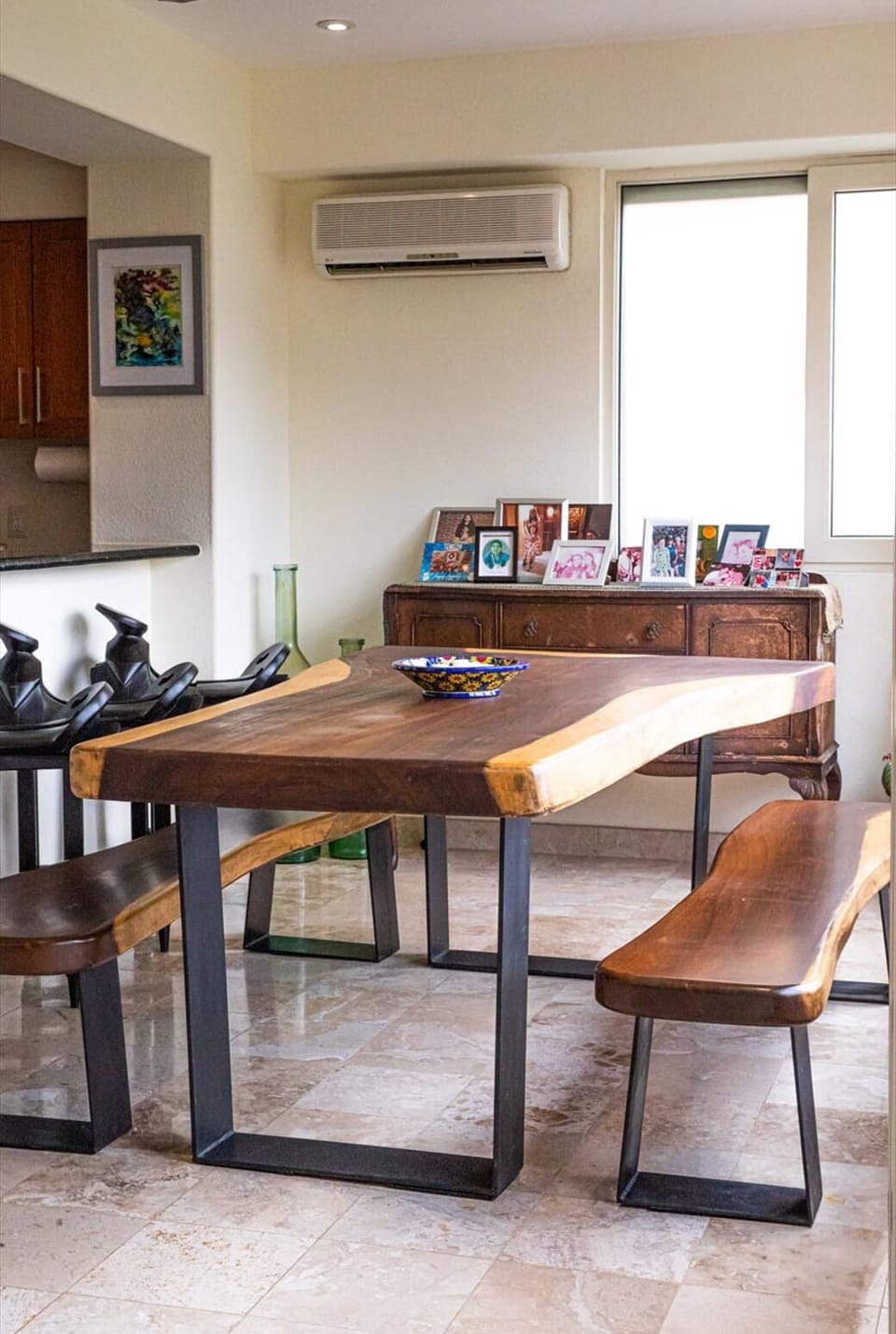 Enjoy meals & create lasting memories around this beautiful handcrafted table.