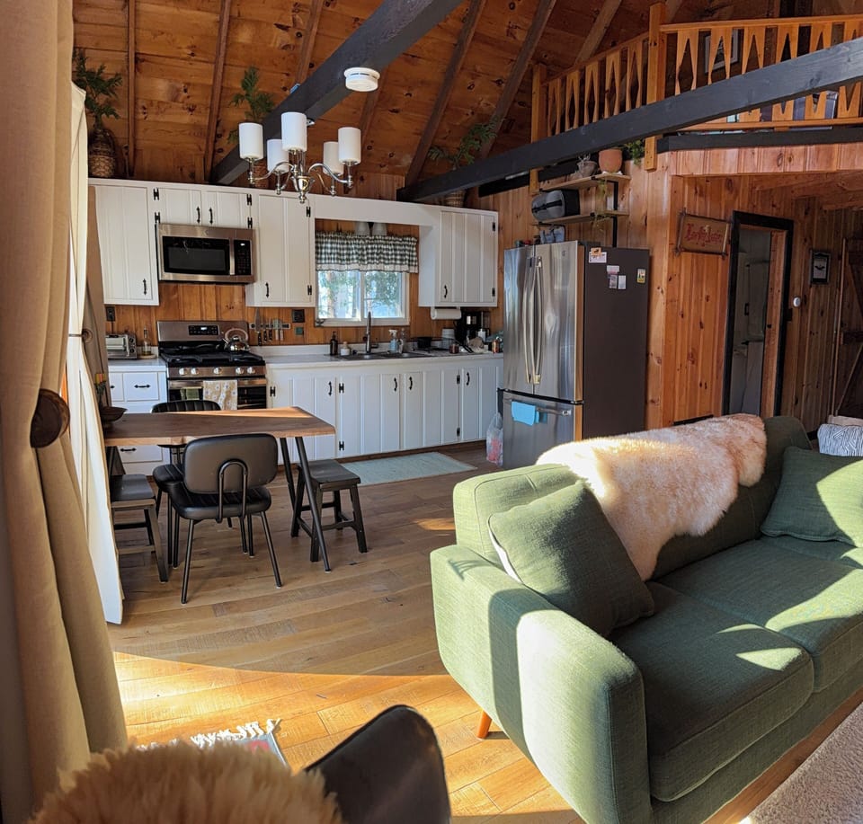Open concept kitchen and living room