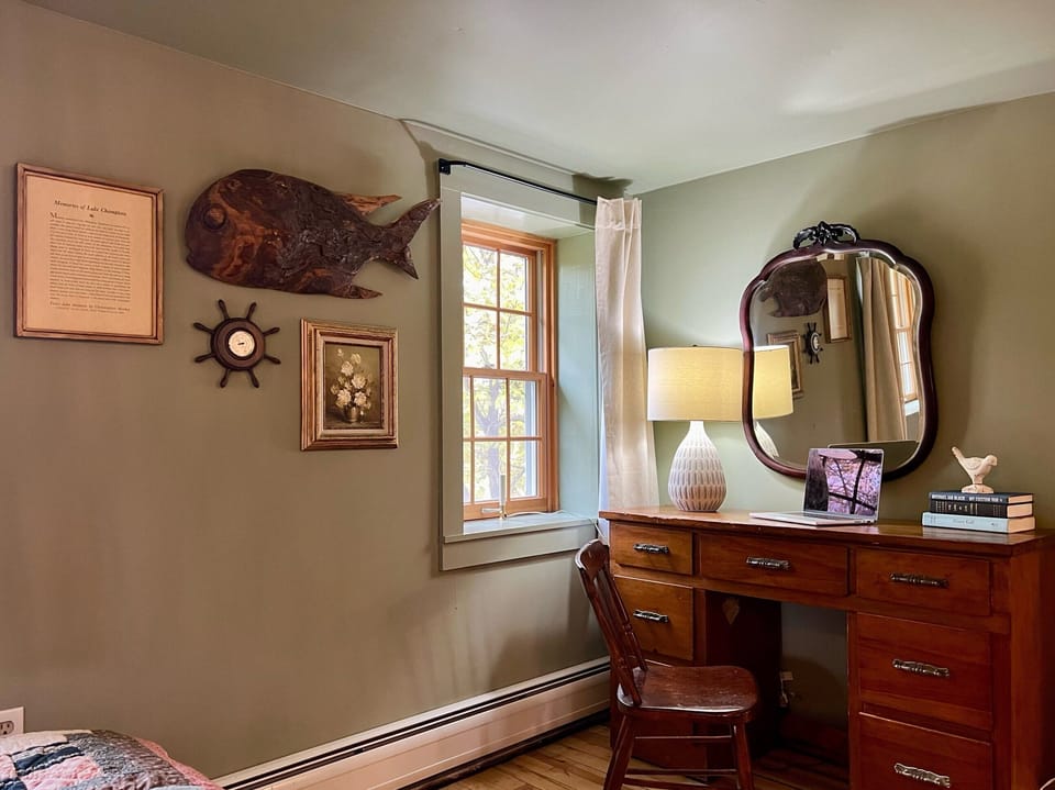 Bedroom 2 also has a desk area and house has high speed internet for WFH.