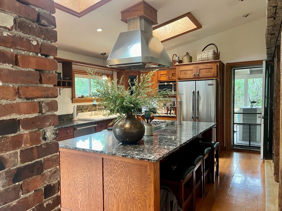 Kitchen and sitting room have radiant floor heat which makes it super cozy.