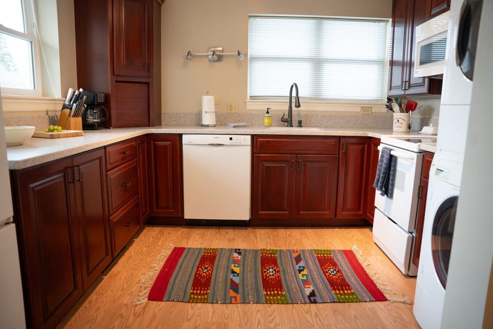 Bitterroot Apartment #5- A proper kitchen for a proper stay — everything you need to skip the restaurant one night.