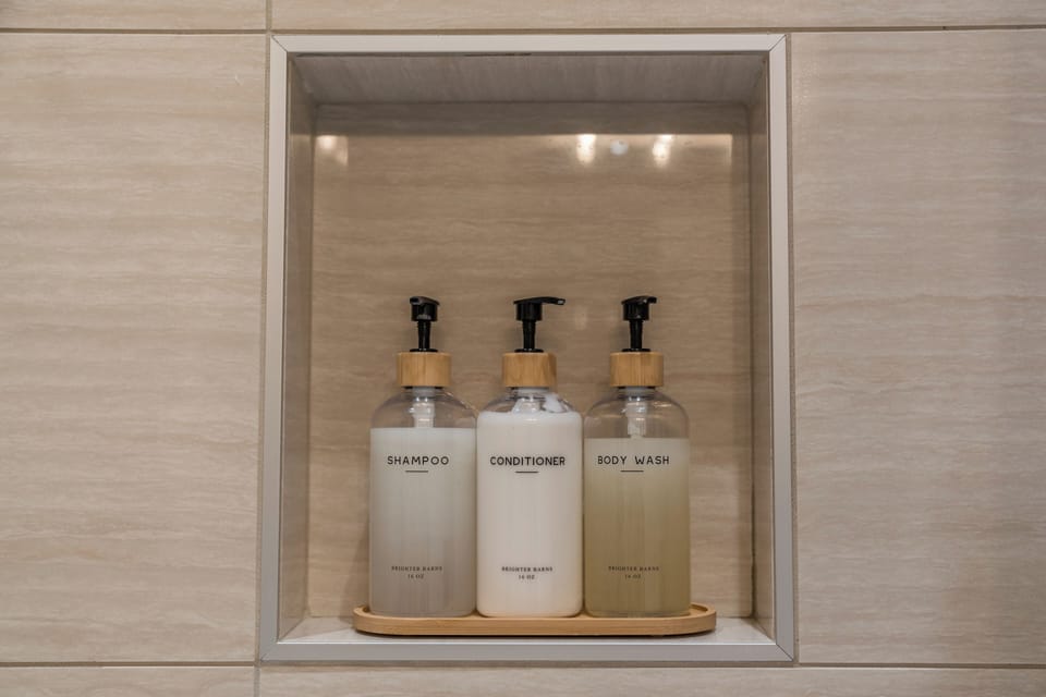 We always provide shampoo and conditioner and body wash.