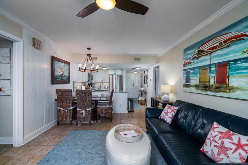 An open floor plan