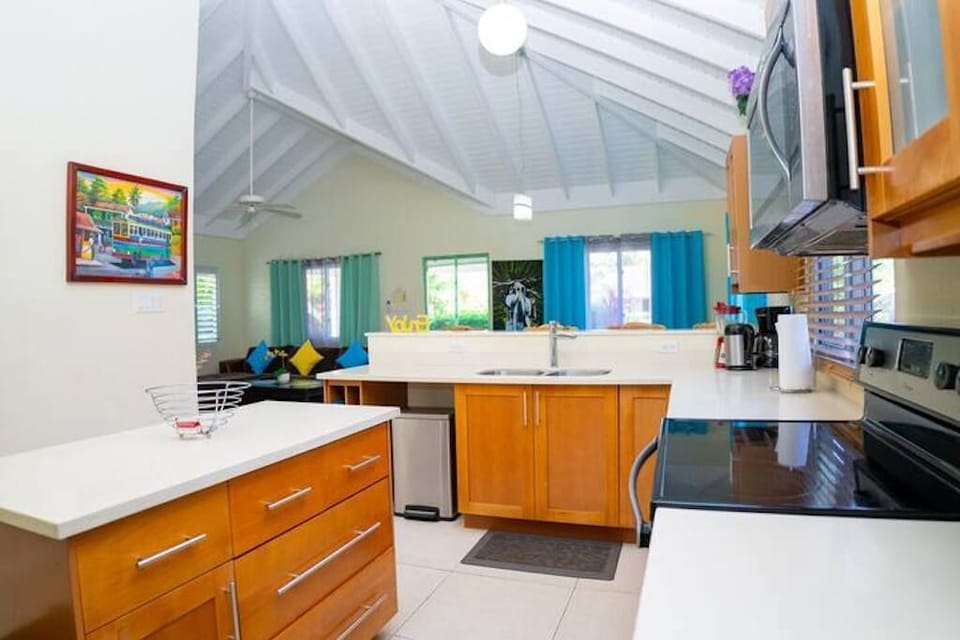 Basic Villa, Mountain View | Private kitchen | Blender, toaster oven, cleaning supplies, freezer