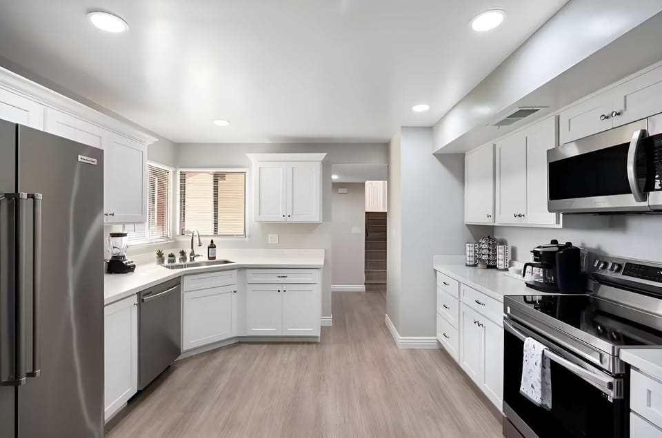 Our fully stocked kitchen