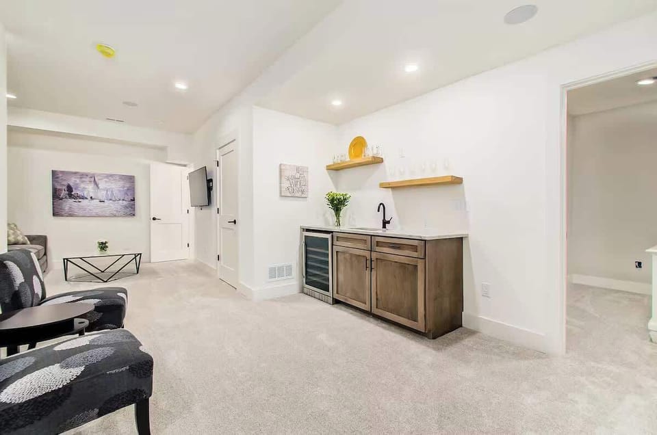 Laughter and good times come naturally in this inviting and spacious living room