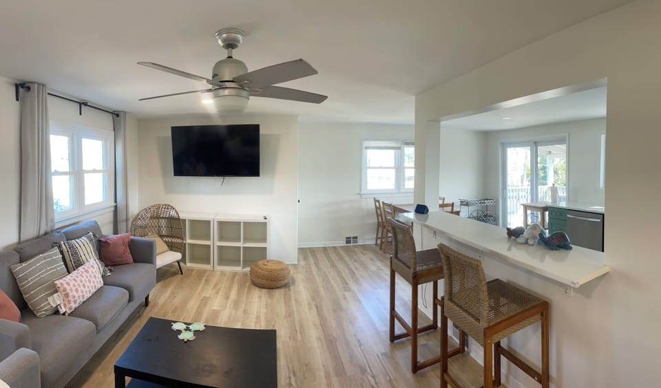 Upstairs living