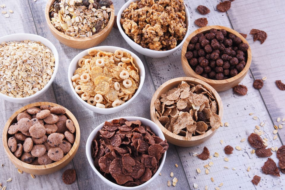 Free dry cereals and oatmeal breakfast from 6:00 AM - 9:00 AM