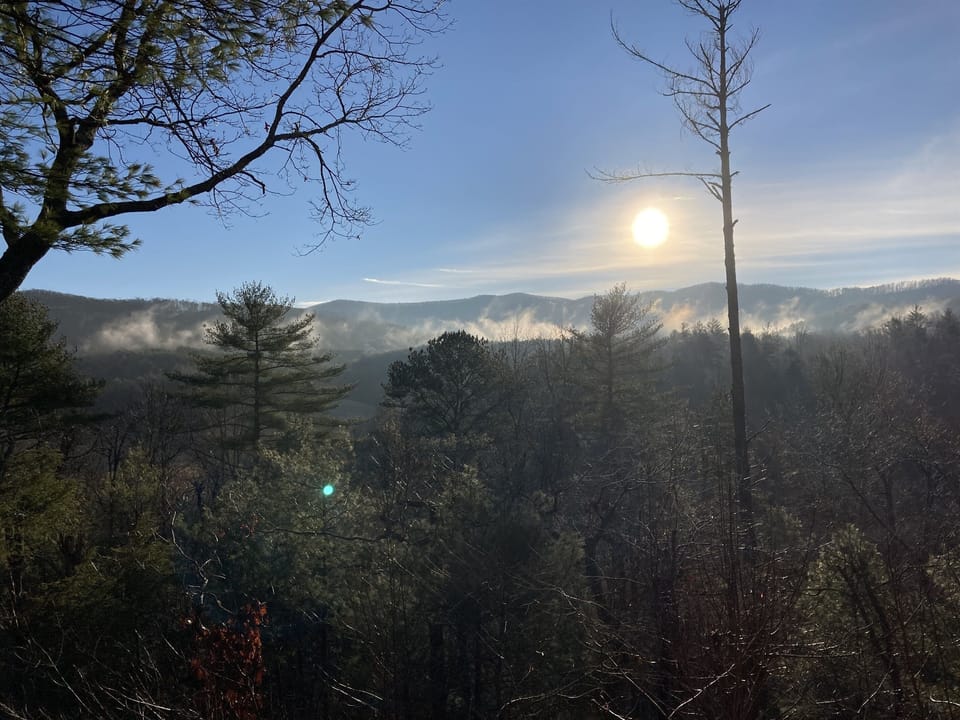 Our incredible mountain views can be enjoyed year-round, unlike many cabins in this area!