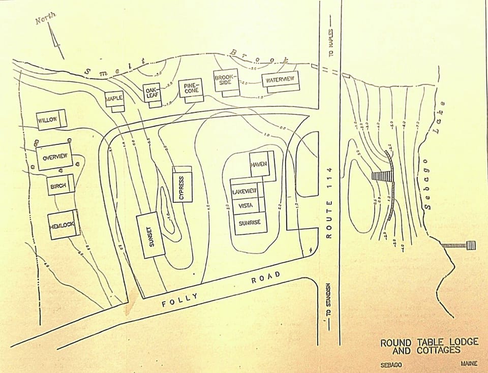 Layout of Cottages and Apartments at the Round Table Lodge