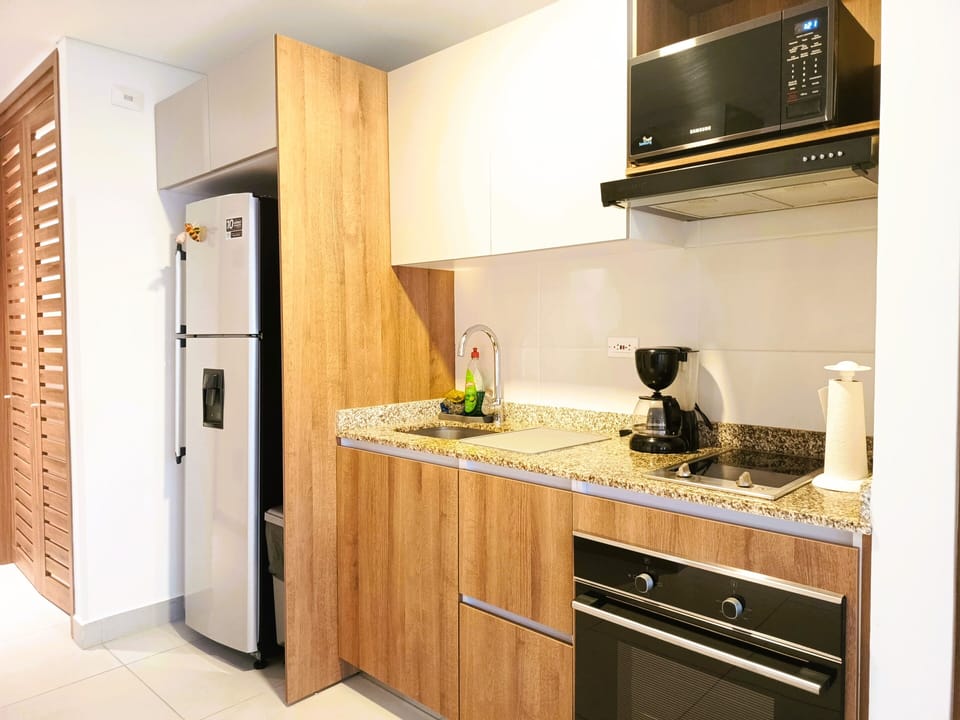 Cocina equipada.
