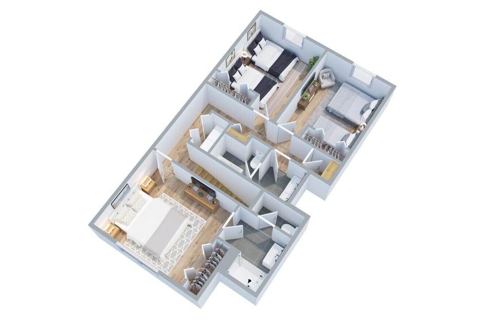 This floor plan offers a spacious layout