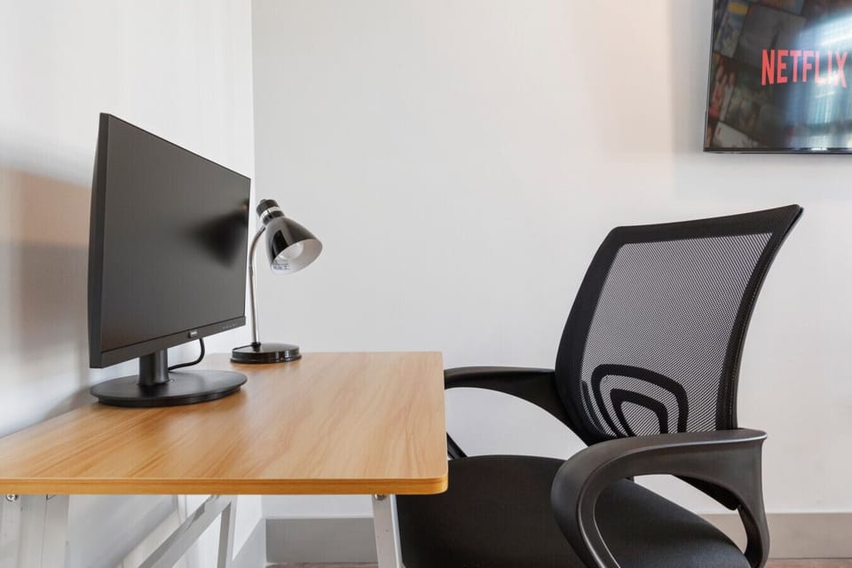 Desk workstation perfect for professionals working from home!