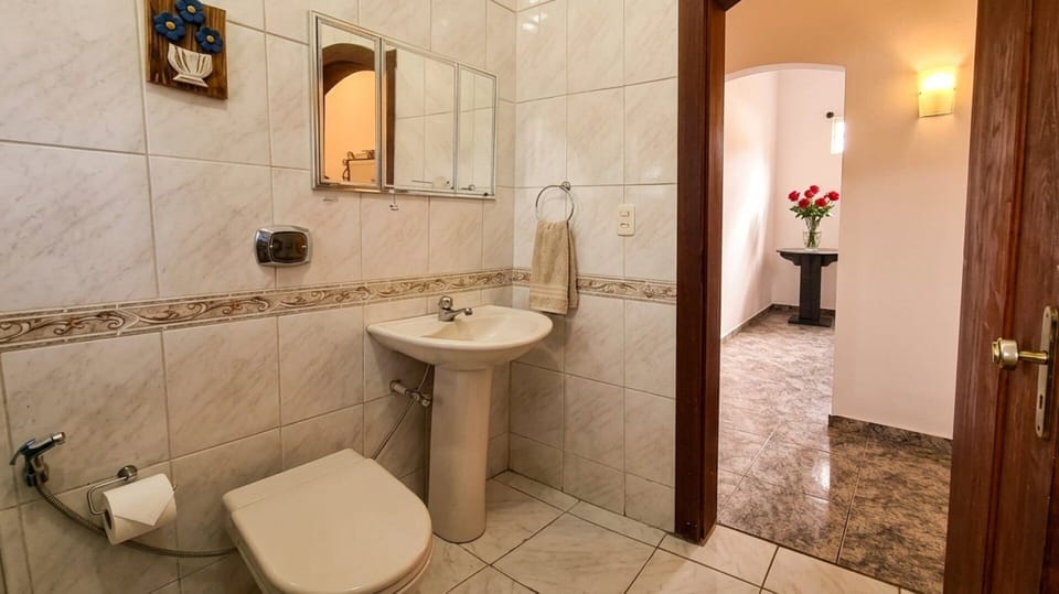 Economy Double Room | Bathroom | Hair dryer, towels, soap, toilet paper