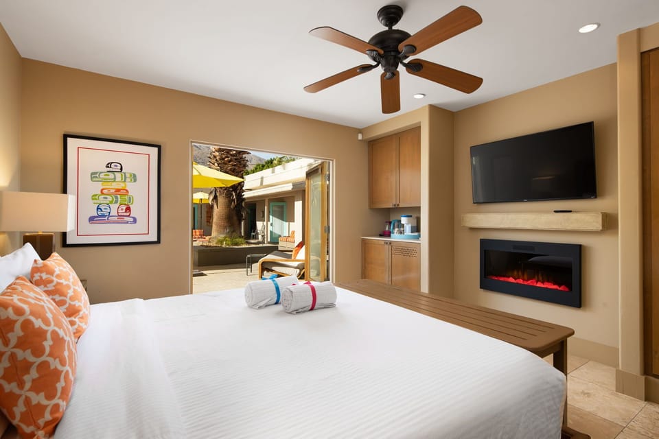Luxury Suite, Patio, Pool View | 1 bedroom, premium bedding, individually furnished, laptop workspace