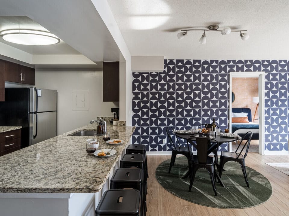 You’ll find everything you need in this thoughtfully stocked kitchen, perfect for preparing meals just the way you like.