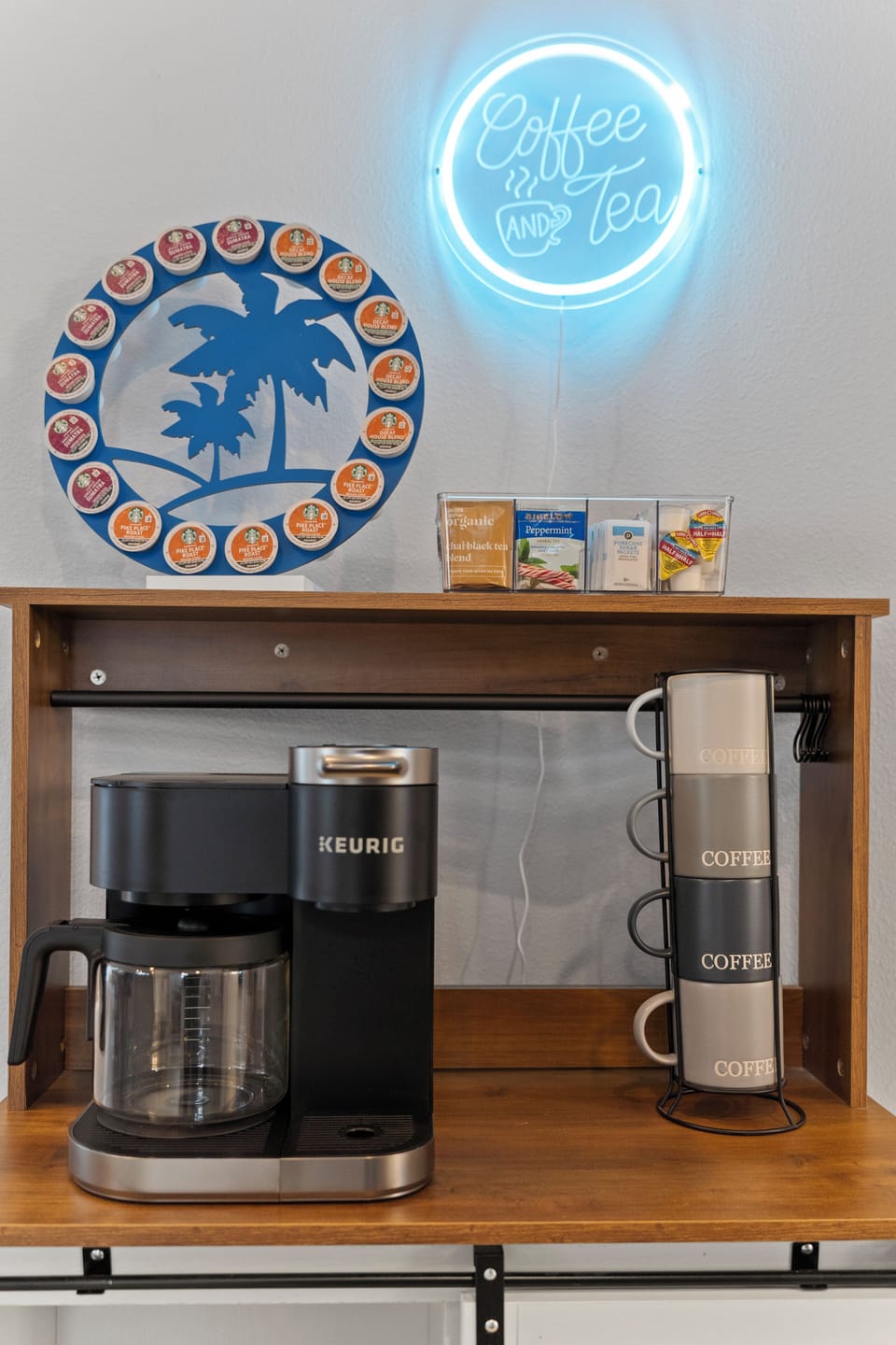 coffee and tea bar area 