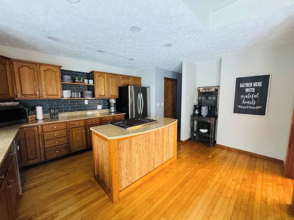 Fully stocked kitchen