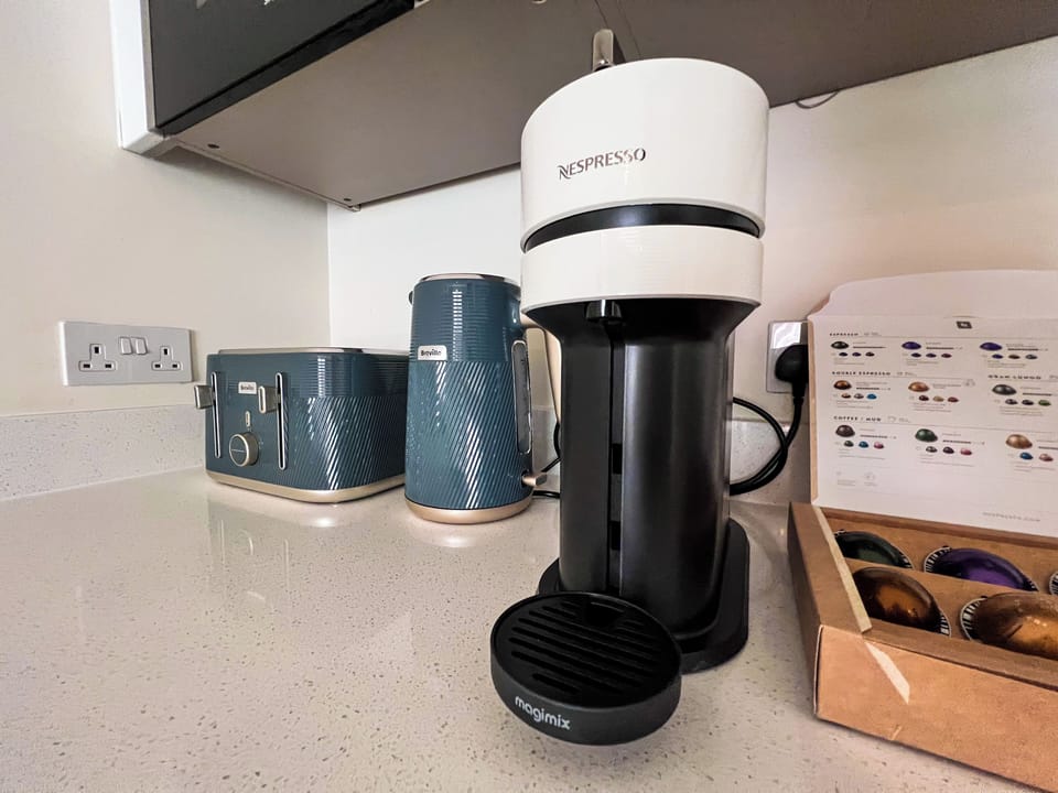 Nespresso Machine, Kettle, Toaster