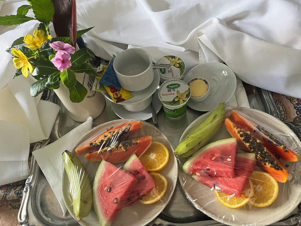 Daily buffet breakfast for a fee