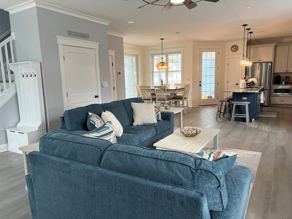 Family Room with queen sleeper sofa