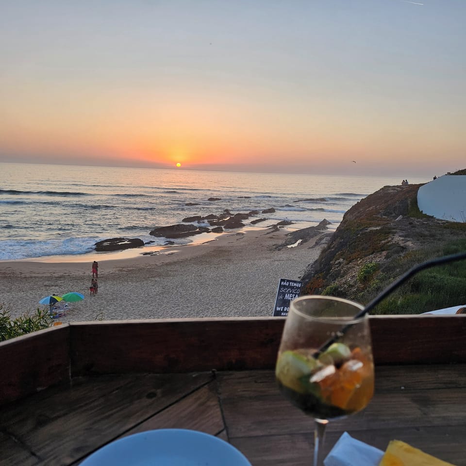 Por do sol Bar Praia Almograve