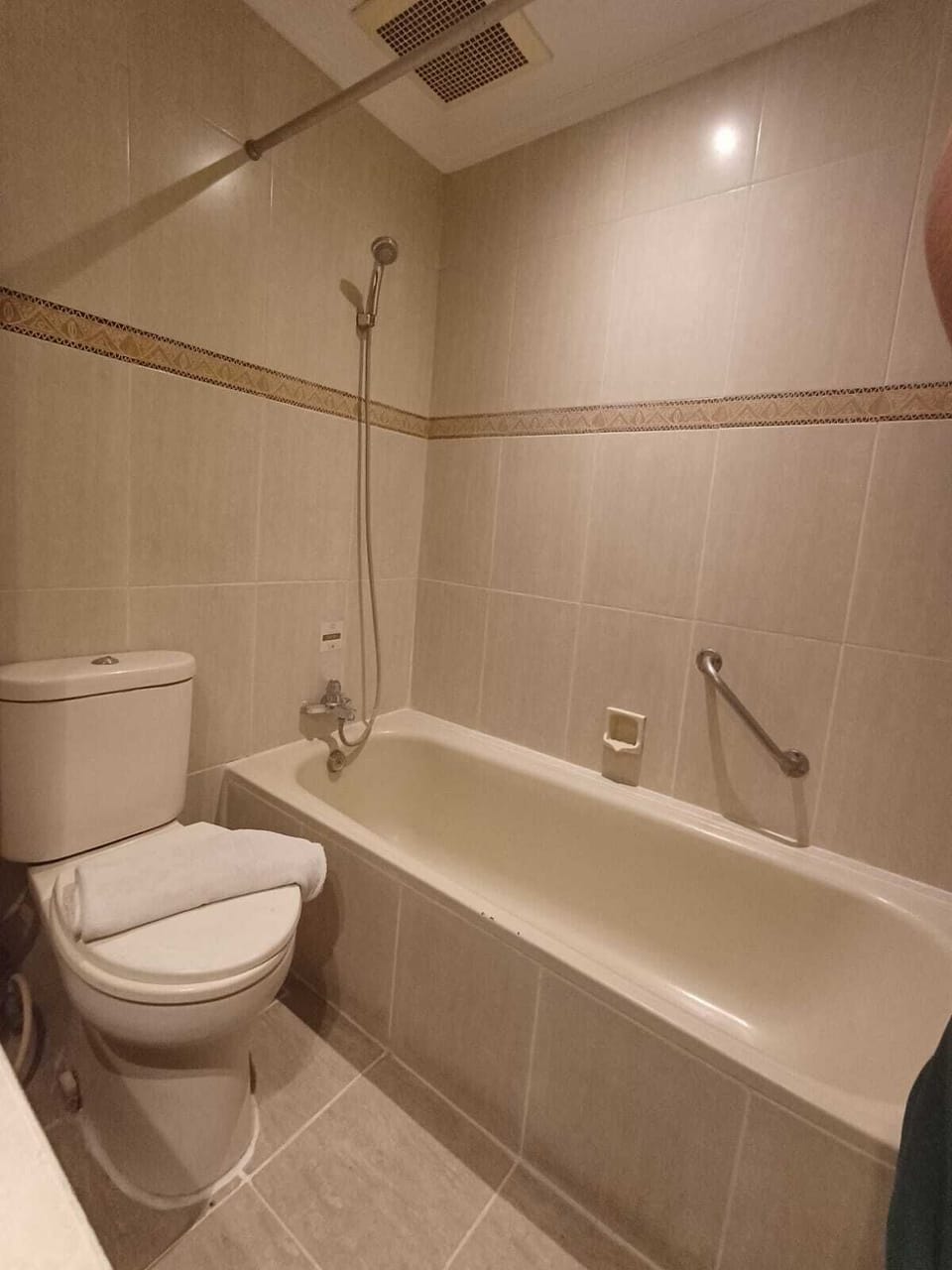 Soap, shampoo, toilet paper