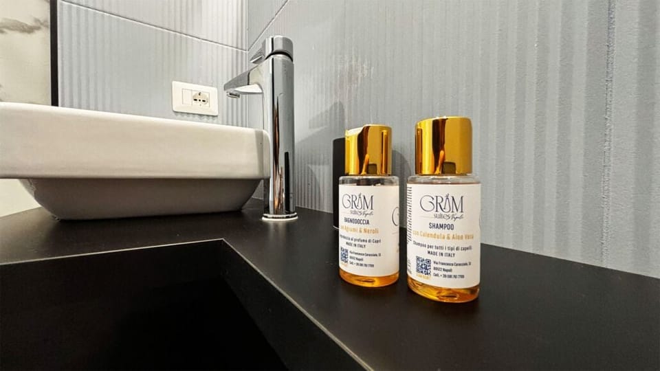 Free toiletries, hair dryer, bidet, towels