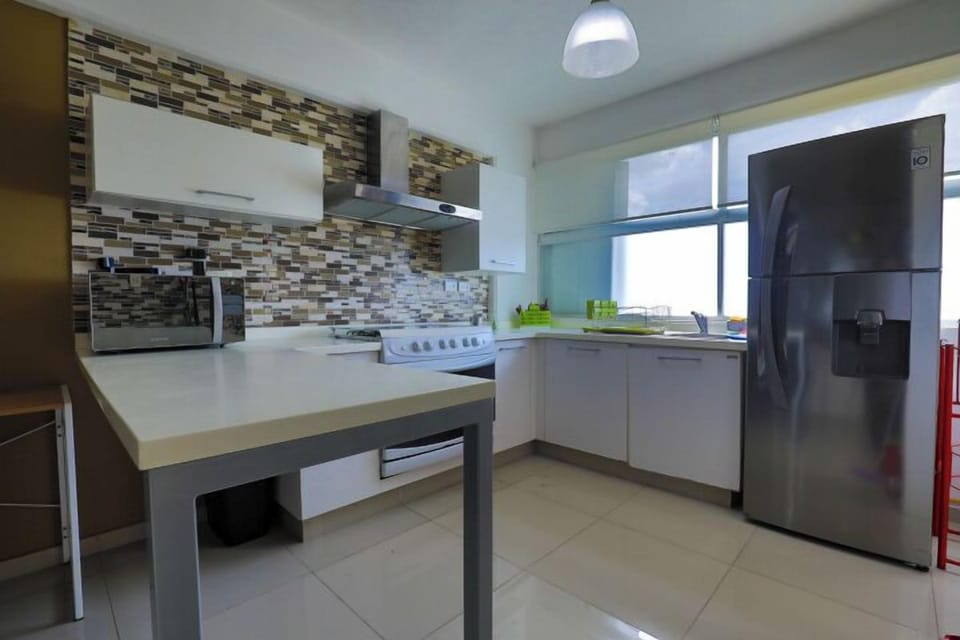 Deluxe Apartment, Patio | Private kitchen